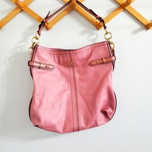 COACH Salmon pink leather tote